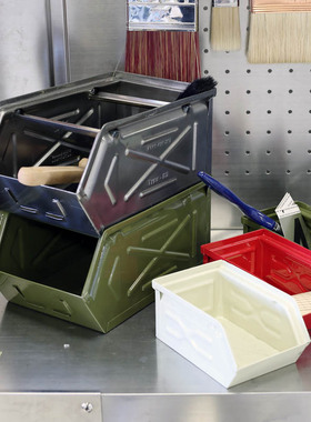 新品 日本dulton 金属工业风收纳箱工具盒整理杂物储物收纳铁文具