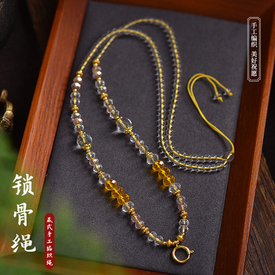 藏式手工串珠万能扣项链