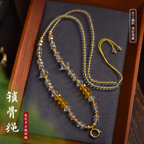 藏式手工串珠万能扣项链