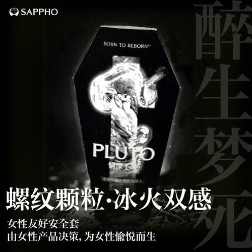【女性友好安全套·冰火螺纹】萨福高潮因子安全套玻尿酸避孕套