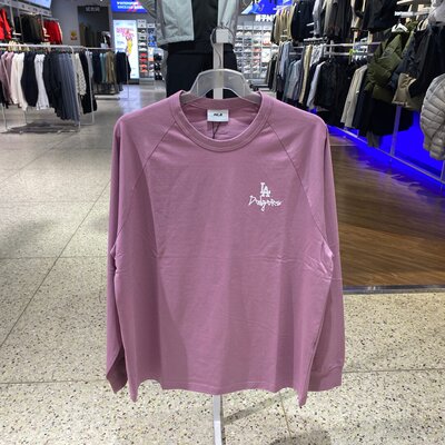 MLB男女同款26春新款宽松舒适背标运动休闲打底长袖衫3ATSB0361