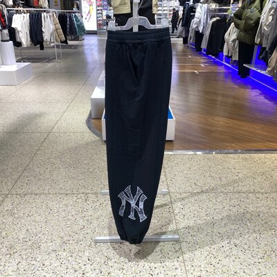 MLB男女NY复古轻便舒适大标束脚时尚简约百搭运动长卫裤3APTM0161