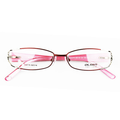 OLSEN淑女款近视眼睛镜架女款女式金属弹簧架女2175眼镜