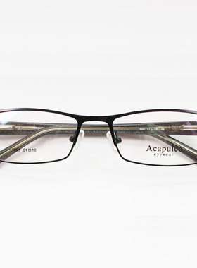 Acapulco 男士近视全框镜架有弹簧近视镜7890眼镜男 近视平光眼睛