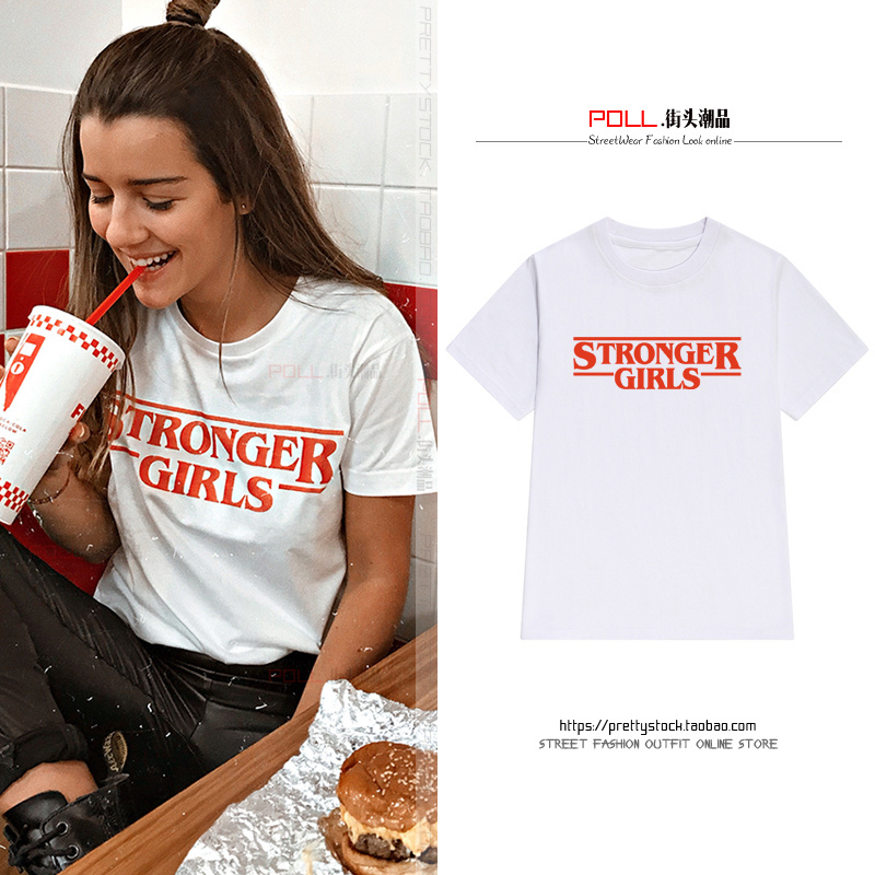 Å·ÃÀins³¬»ð¶ÌÐäÉÏÒ´´Òâ×Öĸstronger girlsÓ¡»¨¿íËɰëÐätÐôÅ®ÏÄ