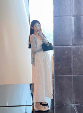 孕妇连衣裙防晒套装春夏装新款小个子辣妈显瘦外出潮妈长裙打底裙
