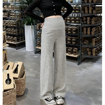 孕妇裤子秋冬加绒加厚外穿2025新款孕期不勒肚子阔腿裤打底裤长裤