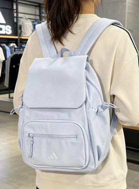 阿迪达斯小背包双肩包女蓝色