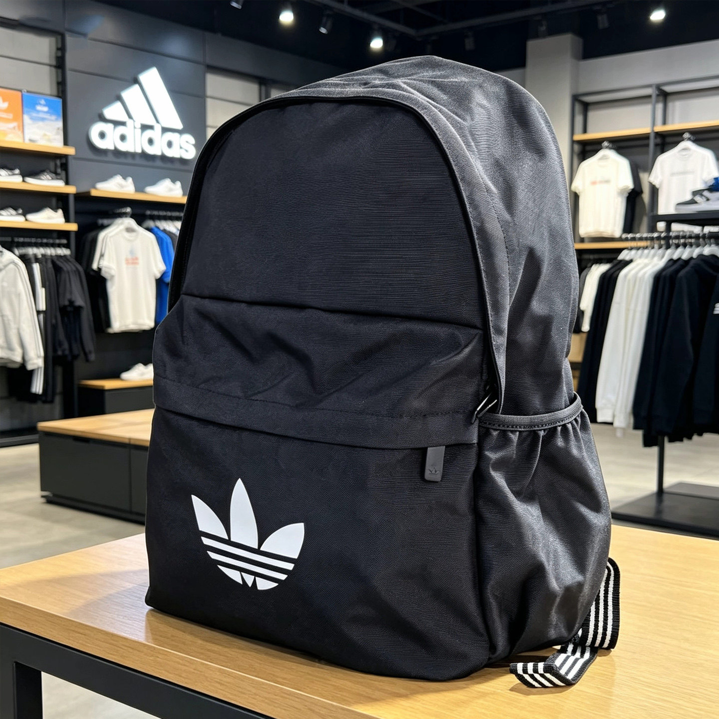 adidas三叶草大容量电脑双肩包