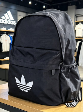adidas三叶草大容量电脑双肩包
