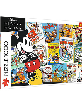 欧洲进口波兰Trefl经典迪士尼米奇世界1000片卡通益智高颜值拼图