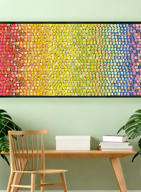 botop 高难度拼图墙壁画5000片彩虹家族荷兰进口蓝卡益智减压玩具