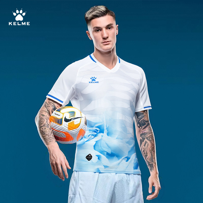 卡尔美足球运动T恤定制透气上衣