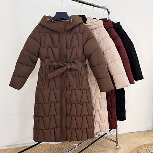 女装 宽松显瘦胖mm百搭长款 2025冬季 韩版 棉服外套棉袄上衣 新款 大码