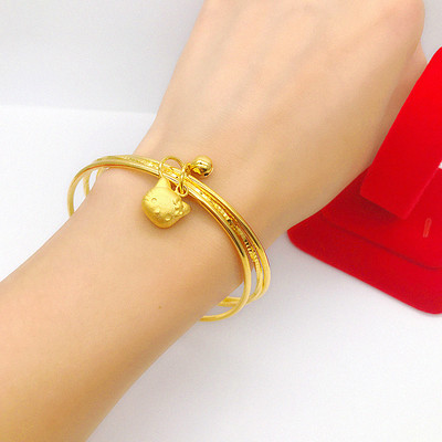 三生三世多圈手环首饰品仿真黄金
