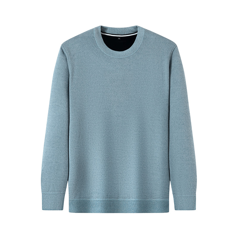 【红豆男装】加绒长袖休闲舒适百搭时尚多色针织服厚款毛衣男