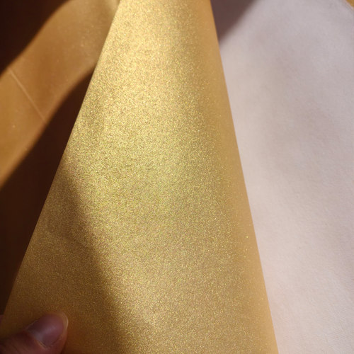 四尺手工丝印泥金色宣纸斗方熟宣毛笔书法作品用古法高亮金粉制作 - 封面