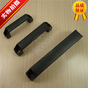 。加厚铝合金黑色小拉手 抽屉衣柜门明装把手 工业拉手 工具箱提