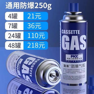 卡式炉气罐液化煤气小瓶便携式卡磁瓦斯气瓶户外燃气气体宝禾250g