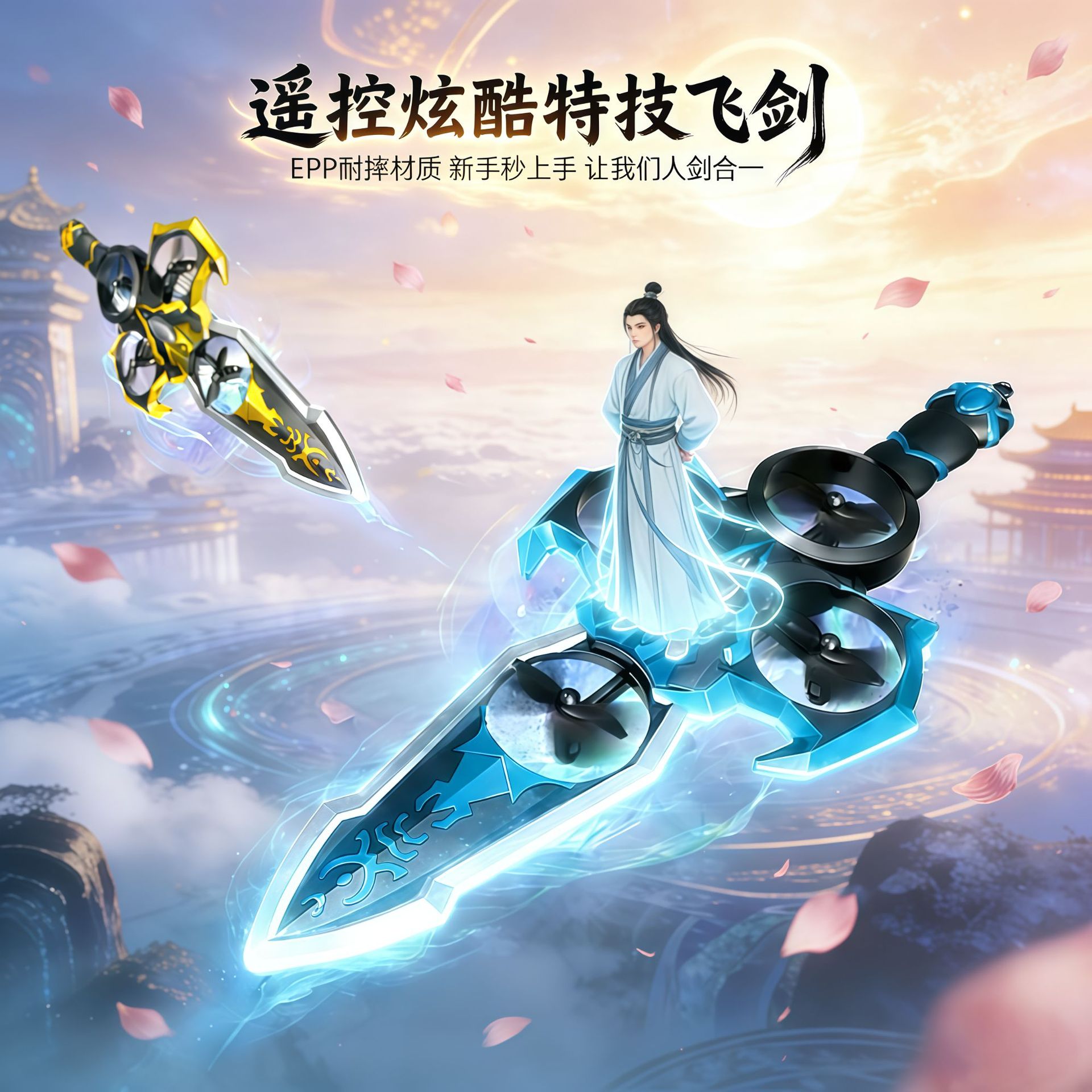 遥控飞剑飞行器御剑飞行无人机男