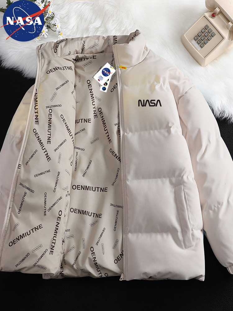 Off-season clearance double-sided down cotton-padded jacket, suitable for men and women, couples, winter stand-up collar, thickened, extremely cold protection, trendy outerwear