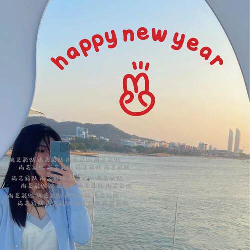 新款新年贴纸春节玻璃镜子装饰