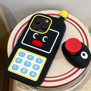 @乐乐心愿屋 Pingu企鹅复古大哥大适用iPhone17pro手机壳苹果16promax全包硅胶1543防摔卡通可爱小众15plus女