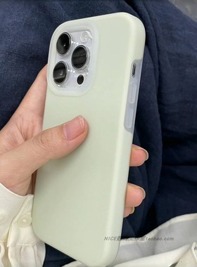 奈斯ins曼波绿色果冻真液态硅胶壳适用小米15/14ultra手机壳13T红米K70至尊版PRO全包K80耐脏civi4软糯Note14