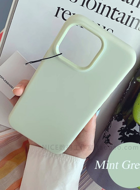 奈斯奶绿色高级清晰感FindX8pro软糯x6适用oppo Reno13手机壳液态硅胶11曼波绿10简约9pro全包加厚防摔Reno12