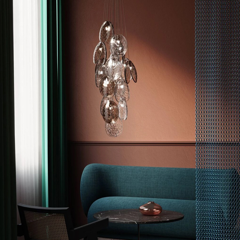 捷克进口Bomma Mussels现代简约轻奢别墅客厅餐厅艺术玻璃吊灯