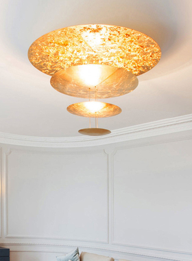 意大利原装进口Catellani&Smith Macchina 金箔别墅客厅挑高吊灯