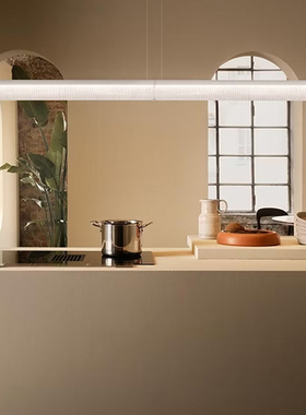 意大利原装进口Slamp Modula现代极简吧台餐桌个性艺术长条吊灯