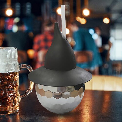 新品巫师帽电镀水杯discoball精
