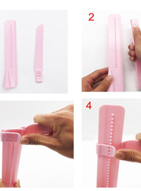 2pcs小号调节高度蛋糕抹刀 塑料抹平器烘焙DIY装饰食品K833级