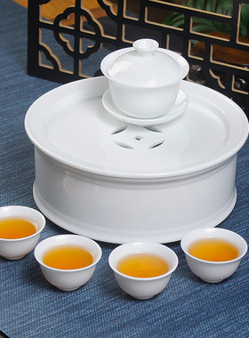 8寸直身茶盘茶具套装小巧可收纳