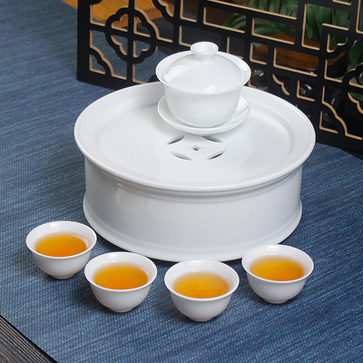 8寸直身茶盘茶具套装小巧可收纳