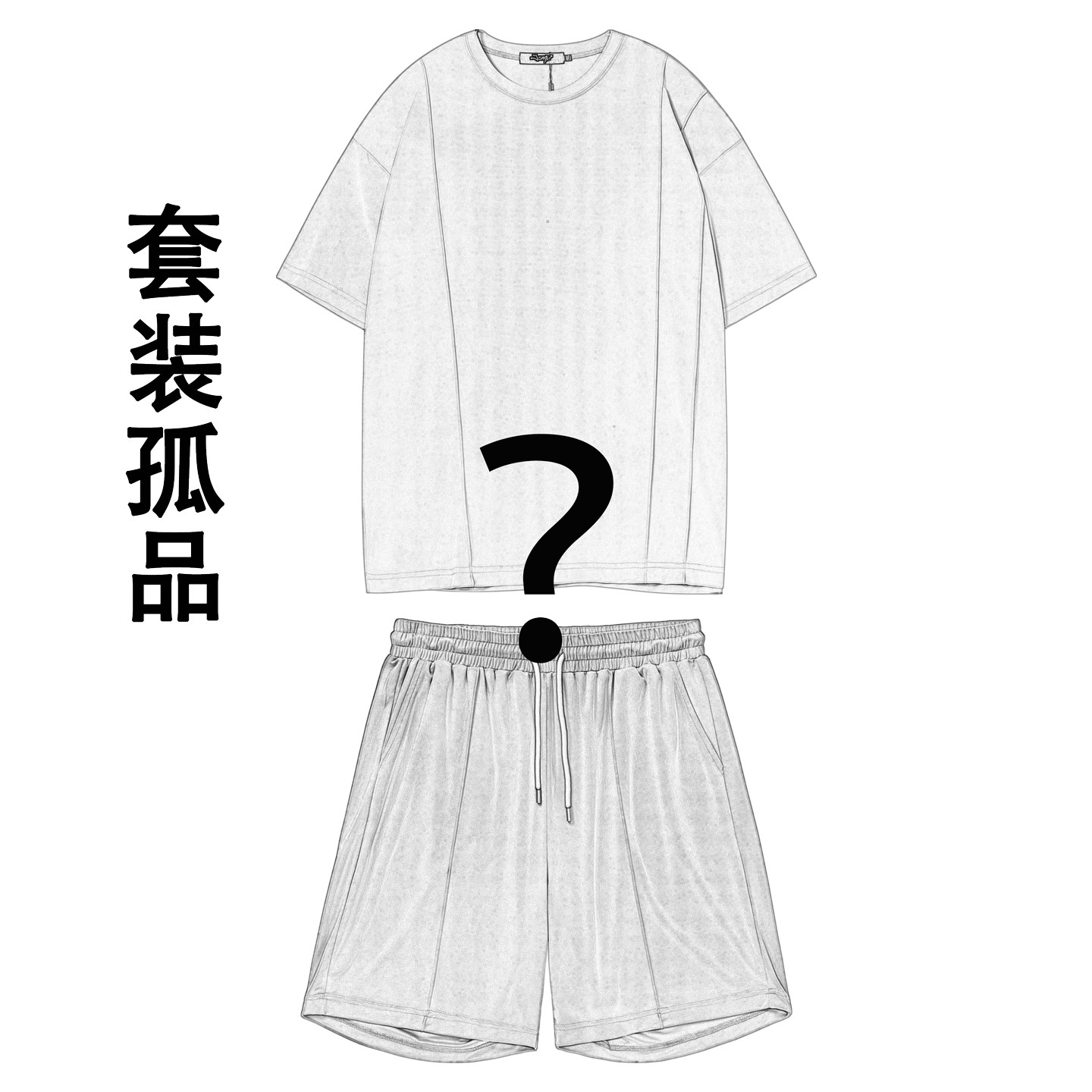 潮胖子大码男装宽松加肥加大码孤品夏季短袖短裤套装颜色尺码自选