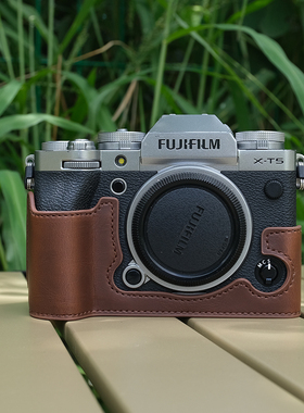 适用于富士XT5相机包XS10保护套XT4皮套XT3XT2真皮底座XT30相机套