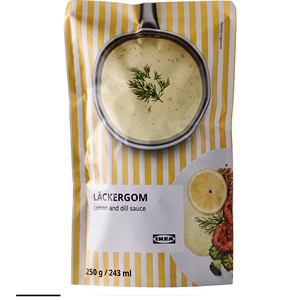 1袋起包邮宜家柠檬莳萝酱复合调味料243glKEA三文鱼伴侣波兰进口