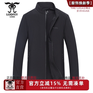 轻薄款 青年男士 休闲立领夹克皮肤衣外套F11532A1 特价 龙达飞断码