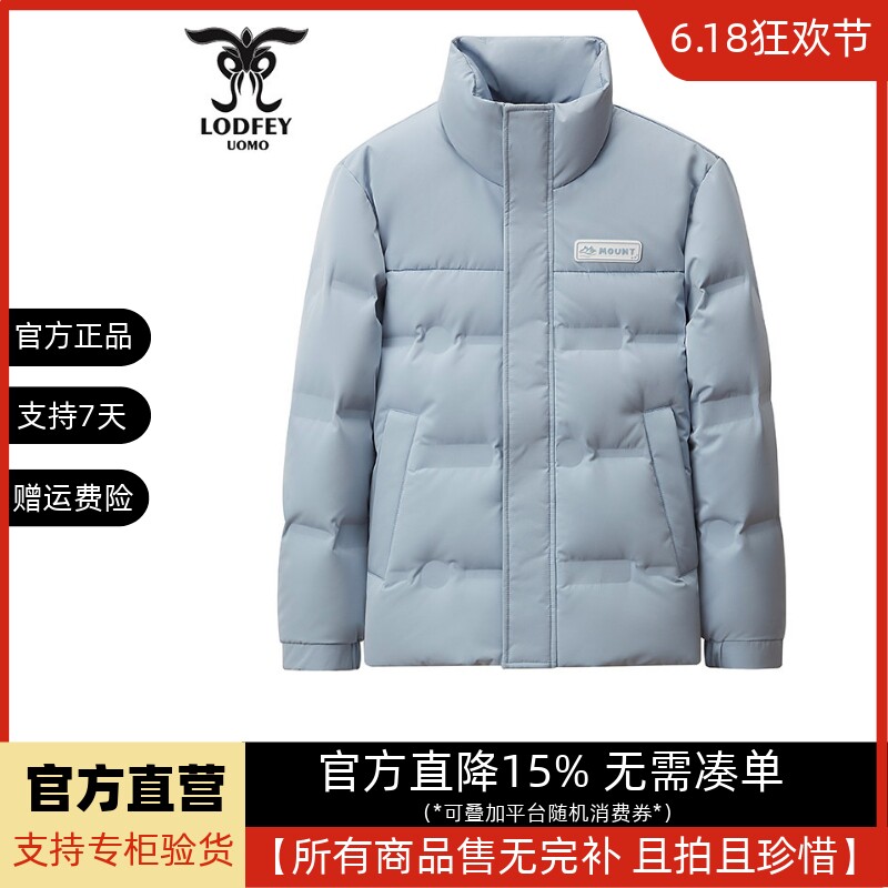 龙达飞【官方正品】小青年男士时尚百搭高g重立领羽绒服SDS16001