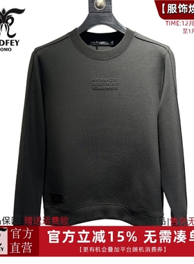 龙达飞新品【专柜同款】青年男士时尚绵羊毛混纺圆领卫衣ET20501