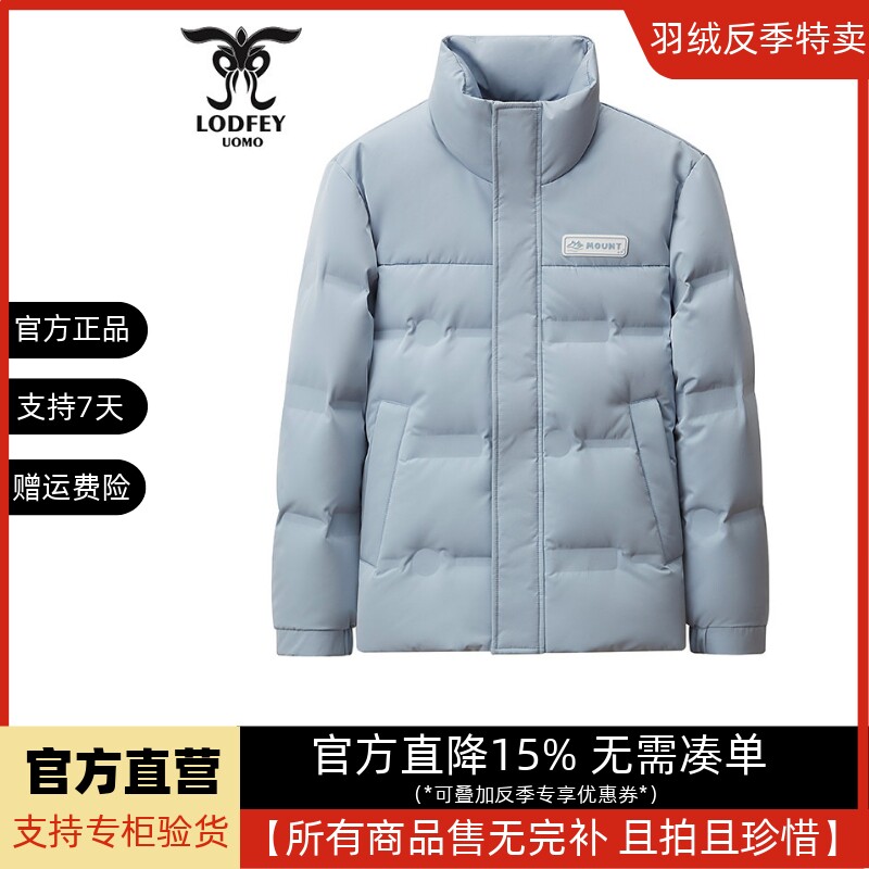 龙达飞【官方正品】小青年男士时尚百搭高g重立领羽绒服SDS16001