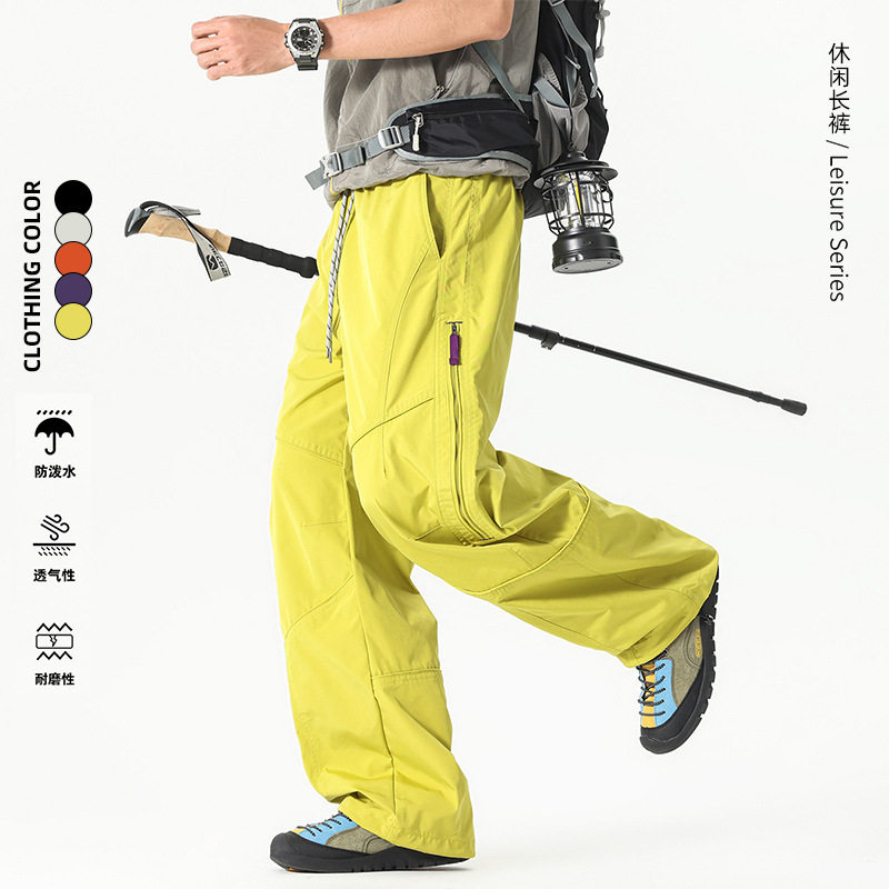 山系机能多口袋束脚休闲工装裤男