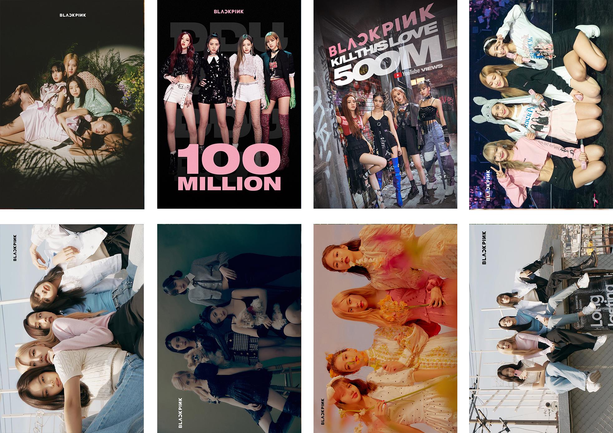 BLACKPink朴彩英Lisa金智妮金智秀海报画挂画卡贴明信片来图定制