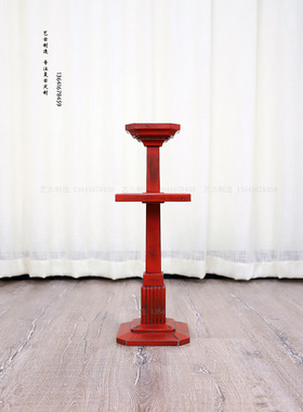 海派民国复古实木怀旧小花架烟灰几ARTD ECO摩登风格装饰架热卖品