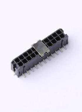 HC-MX3.0-2*11ALT-05 线对板针座 2x11P 间距:3mm 立贴 黑色 SMD,