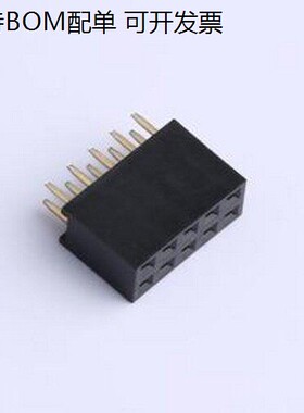 CSHA201-0502A001R1AA 排母 2x5P 间距:2.54mm 直插 插件,P=2.54m