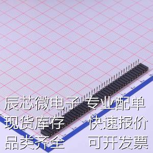 MF254R-11-40-1243-H70 排母 间距:2.54mm 1x40P 弯插原装现货
