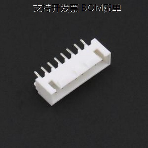 TJC3D-8AS 线对板针座 1x8P 间距:2.5mm 直插 插件,P=2.5mm